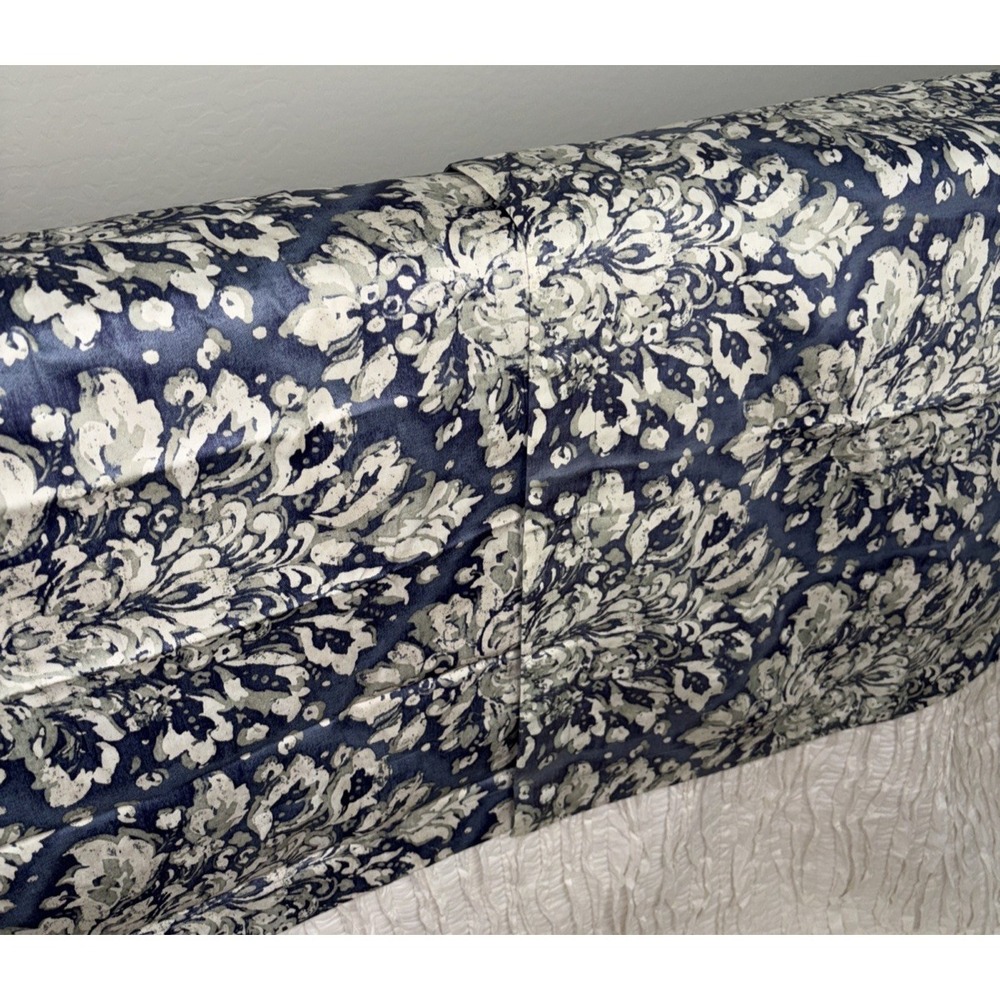 NEW POTTERY BARN  COTTON PILLOW SHAMS EURO 26 x 26" BLUE MULTI NWOT set of 2‎